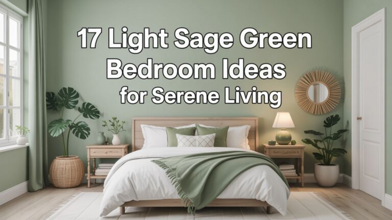 17 Light Sage Green Bedroom Ideas for Serene Living