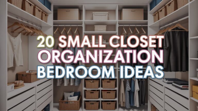 20 Small Closet Organization Bedroom Ideas to Create Calm Spaces