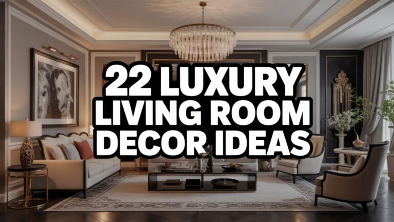 22 Luxury Living Room Decor Ideas to Create Serene Spaces