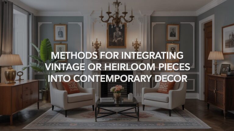 Methods for Integrating Vintage or Heirloom Pieces Into Contemporary Decor