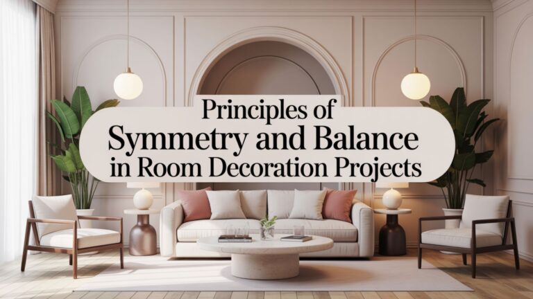 Principles of Symmetry and Balance in Room Decoration Projects