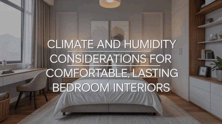 Climate and Humidity Considerations for Comfortable, Lasting Bedroom Interiors