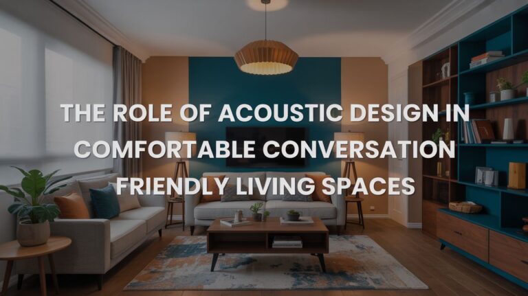 The Role of Acoustic Design in Comfortable, Conversation-Friendly Living Spaces