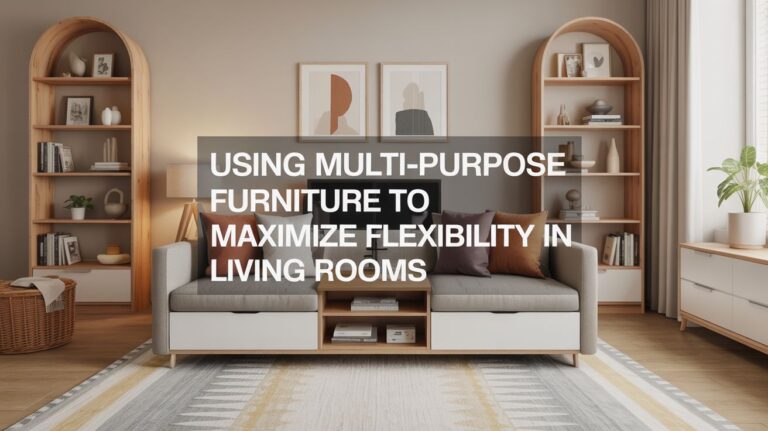 Using Multi-Purpose Furniture to Maximize Flexibility in Living Rooms