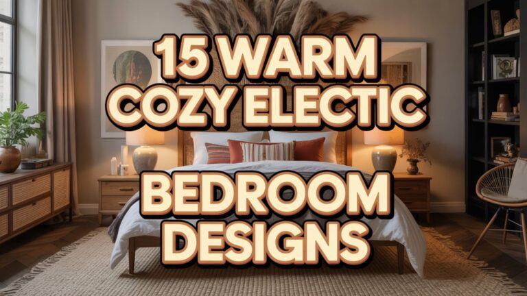 15 Warm Cozy Eclectic Bedroom Designs for Personal Style