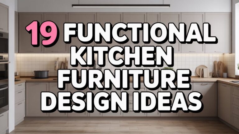 19 Functional Kitchen Furniture Design Ideas for Smart Cooking
