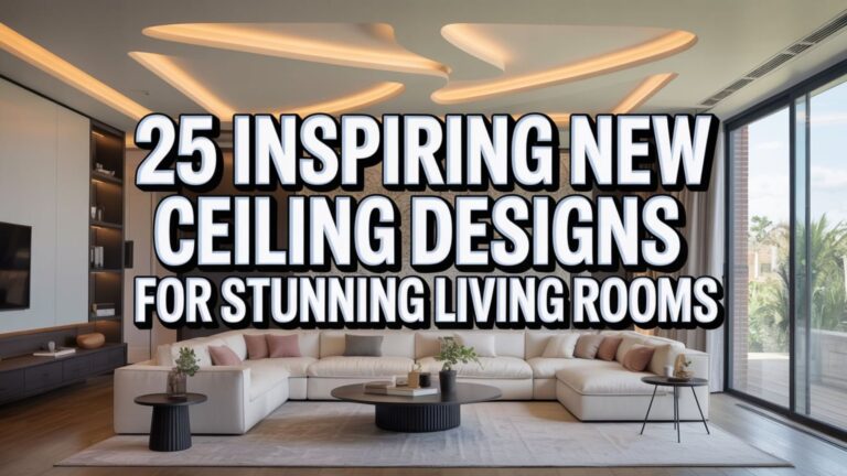 25 Inspiring New Ceiling Designs for Stunning Living Rooms