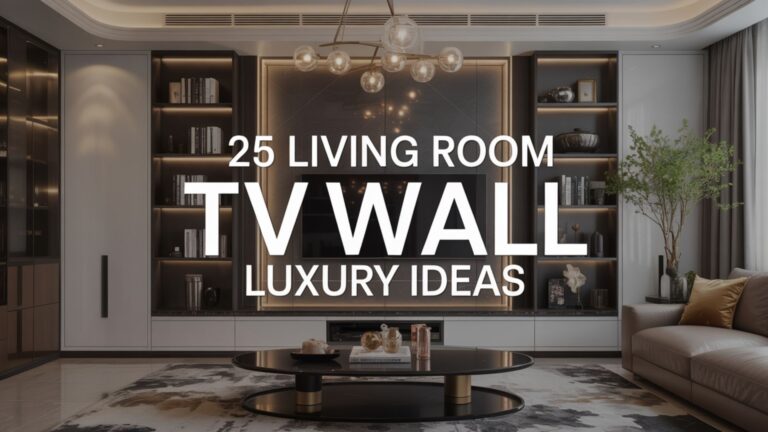 25 Living Room TV Wall Luxury Ideas to Elevate Your Space