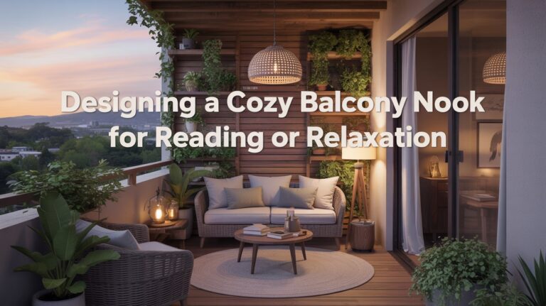Designing a Cozy Balcony Nook for Reading or Relaxation