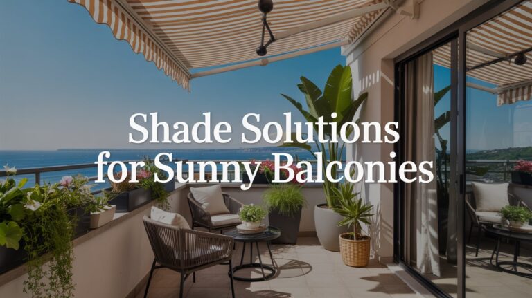 How to Incorporate Shade Solutions for Comfort on Sunny Balconies