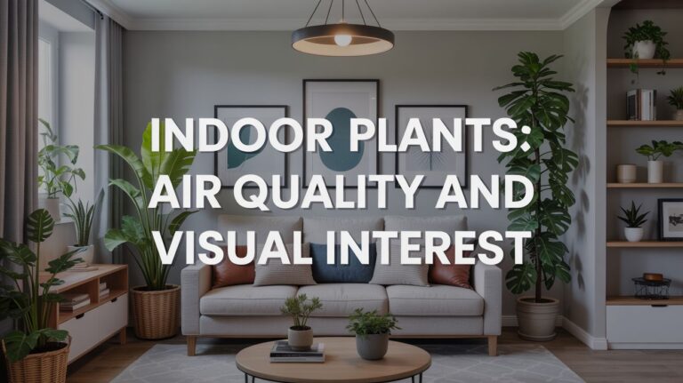 Integrating Indoor Plants for Air Quality and Visual Interest in Living Spaces