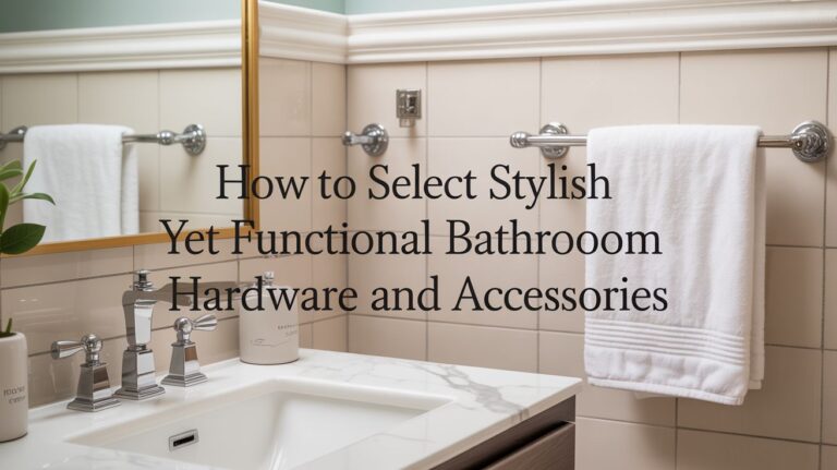 How to Select Stylish yet Functional Bathroom Hardware and Accessories