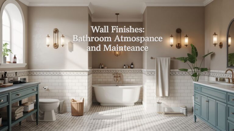 The Impact of Wall Finishes on Bathroom Atmosphere and Maintenance
