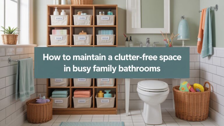 How to Maintain a Clutter-Free Space in Busy Family Bathrooms