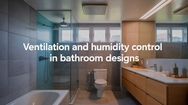 The Significance of Ventilation and Humidity Control in Bathroom Designs