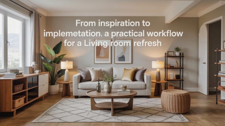 From Inspiration to Implementation: a Practical Workflow for a Living Room Refresh