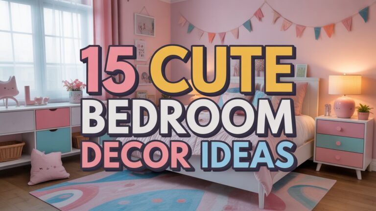 15 Cute Bedroom Decor Ideas with Playful Touches