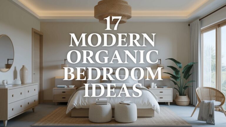 17 Modern Organic Bedroom Ideas for Natural Balance