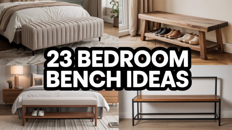 23 Bedroom Bench Ideas for Functional Style