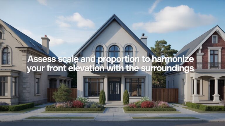 How to Assess Scale and Proportion to Harmonize Your Front Elevation With the Surroundings