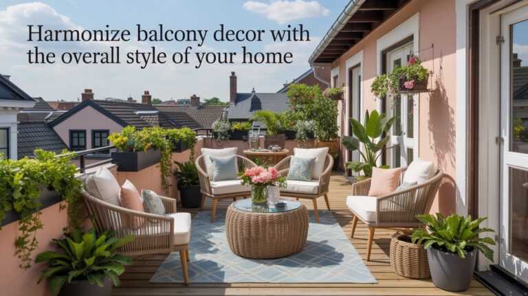 How to Harmonize Balcony Decor With the Overall Style of Your Home