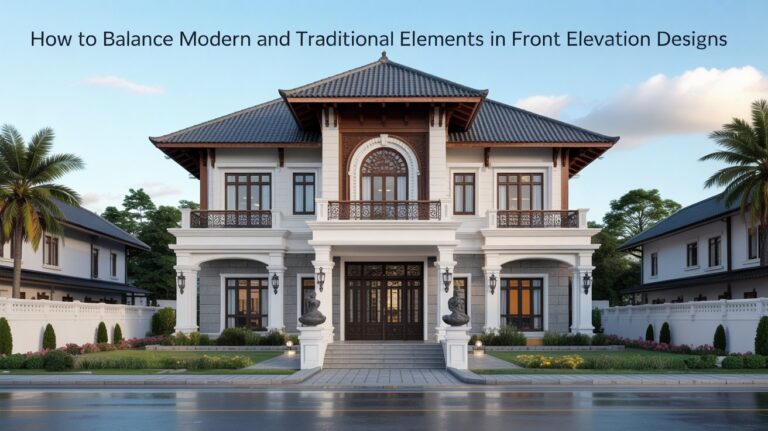 How to Balance Modern and Traditional Elements in Front Elevation Designs