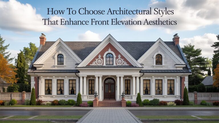 How to Choose Architectural Styles That Enhance Front Elevation Aesthetics