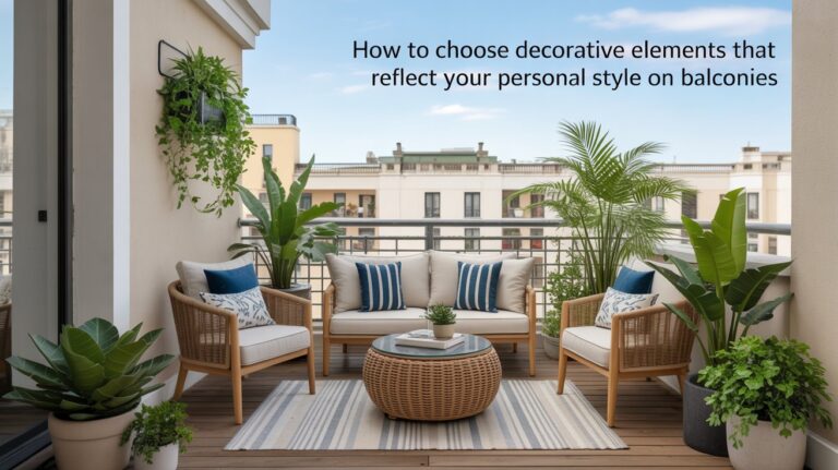 How to Choose Decorative Elements That Reflect Your Personal Style on Balconies