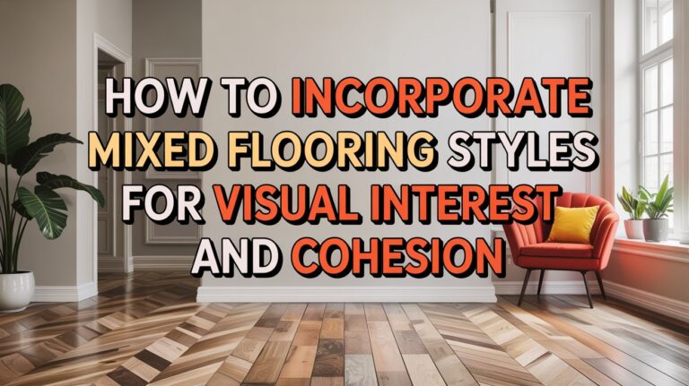 How to Incorporate Mixed Flooring Styles for Visual Interest and Cohesion