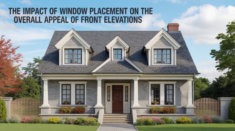 The Impact of Window Placement on the Overall Appeal of Front Elevations