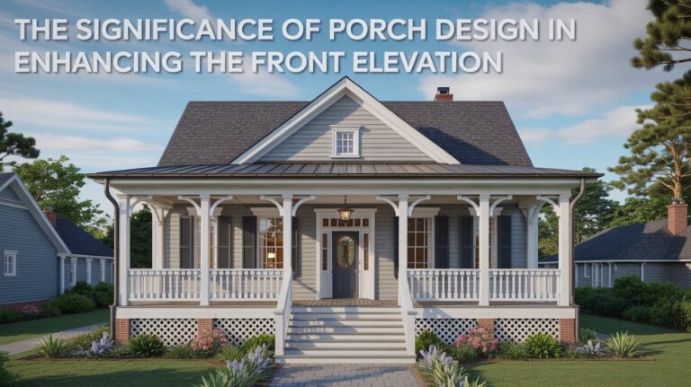 The Significance of Porch Design in Enhancing the Front Elevation