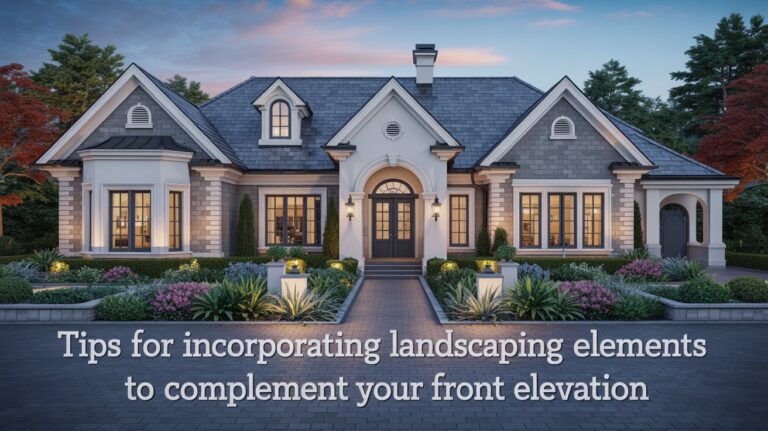 Tips for Incorporating Landscaping Elements to Complement Your Front Elevation