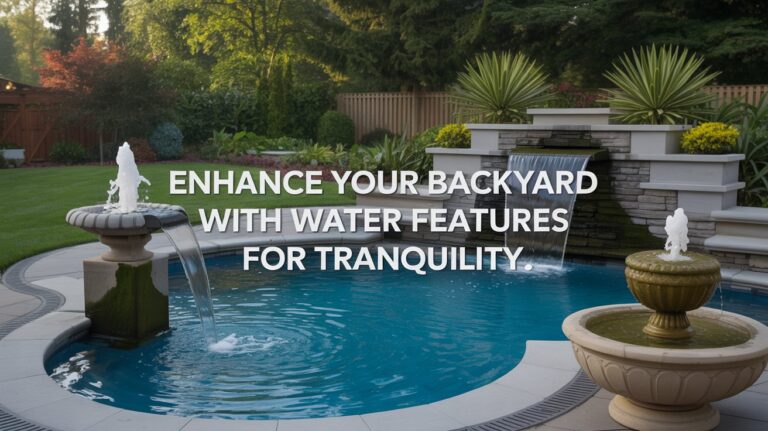 How to Enhance Your Backyard With Water Features for Tranquility