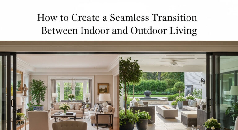 How to Create a Seamless Transition Between Indoor and Outdoor Living