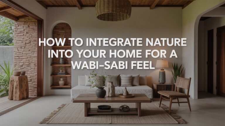 How to Integrate Nature Into Your Home for a Wabi Sabi Feel