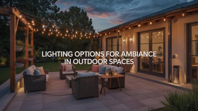 Exploring Lighting Options to Create Ambiance in Outdoor Spaces