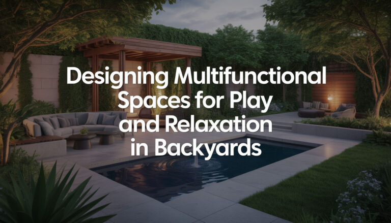 Designing Multifunctional Spaces for Play and Relaxation in Backyards