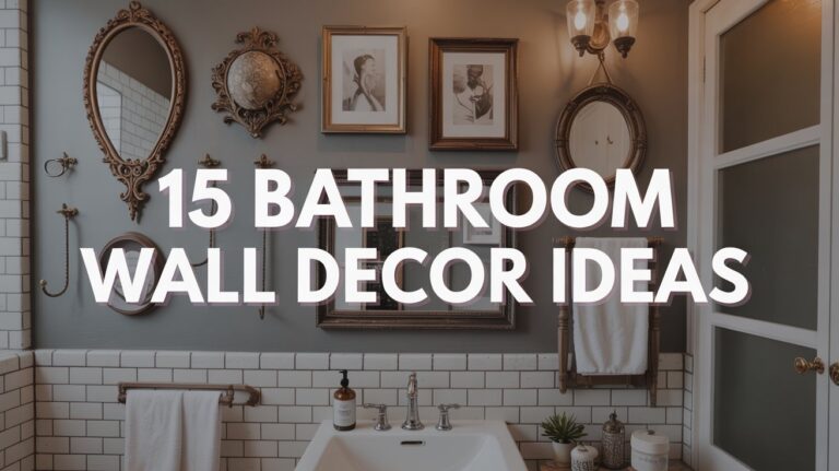 15 Bathroom Wall Decor Ideas for Stylish Updates