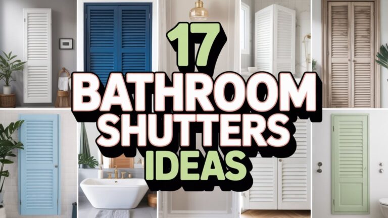 17 Bathroom Shutters Ideas for Privacy and Style