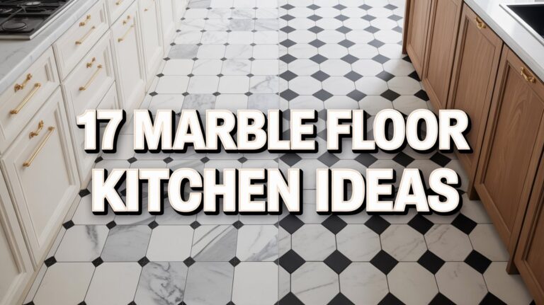 17 Marble Floor Kitchen Ideas for Elegant Style
