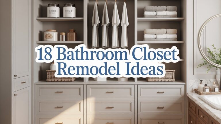18 Bathroom Closet Remodel Ideas to Streamline Storage