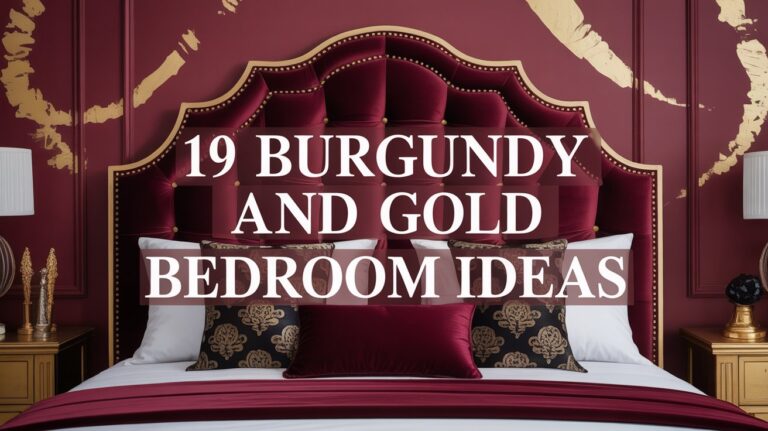 19 Burgundy and Gold Bedroom Ideas for Regal Elegance