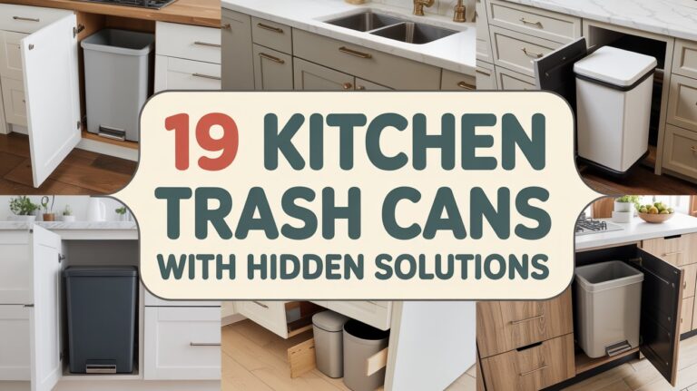 19 Kitchen Trash Cans Ideas with Hidden Solutions