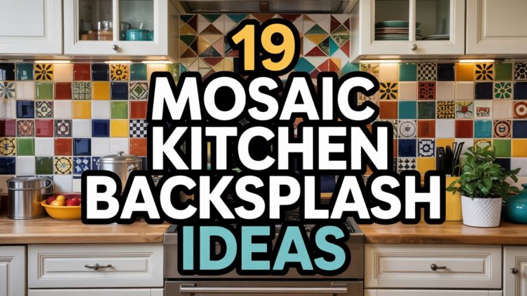 19 Mosaic Kitchen Backsplash Ideas for Unique Style